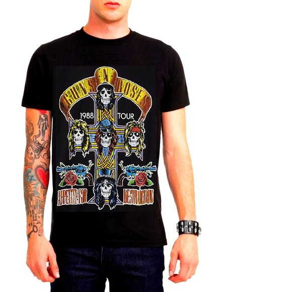 Bravado Other - Guns N Roses Appetite for Destruction 1988 Tour rock Official T-Shirt M NWT